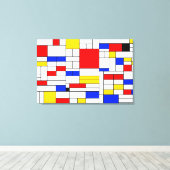 Impression sur toile d'art abstrait de style Piet (Insitu (Plancher de Bois))