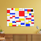 Impression sur toile d'art abstrait de style Piet (Insitu(Salon))