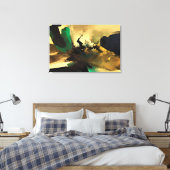 Impression sur toile d'art abstrait d'humeur orien (Insitu(Chambre))
