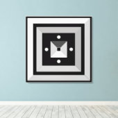 Impression sur toile d'art abstrait géométrique él (Insitu (Plancher de Bois))