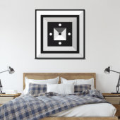 Impression sur toile d'art abstrait géométrique él (Insitu(Chambre))