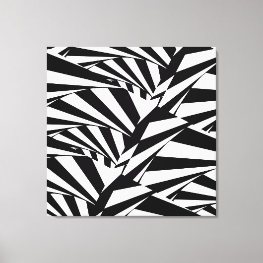 Impression sur toile d'art abstrait noir et blanc (Recto)