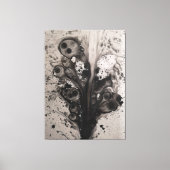 impression sur toile d'art aquarelle abstrait fonc (Recto)