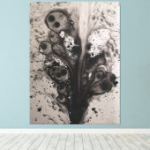 impression sur toile d'art aquarelle abstrait fonc (Insitu (Plancher de Bois))