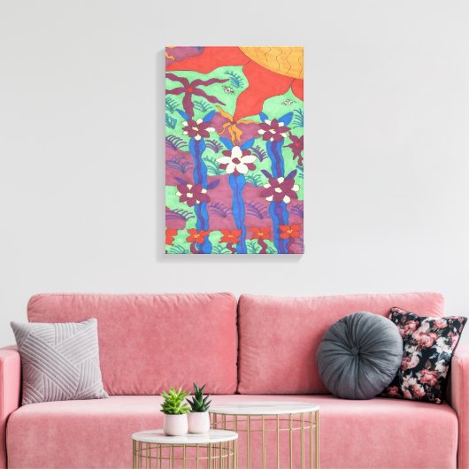 Impression sur toile d'art boho pour la vie dans l (Insitu(Salon))