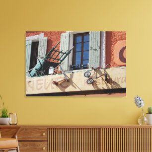 impression sur toile d'art de fenêtre française