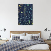 Impression sur toile d'art de guitare et de fleurs (Insitu(Chambre))