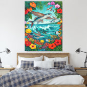 Impression sur toile d'art de Malolo et de surf (Insitu(Chambre))