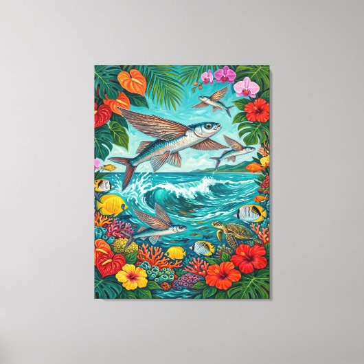 Impression sur toile d'art de Malolo et de surf (Recto)