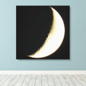 Impression sur toile d'art de photographie de lune (Insitu (Plancher de Bois))