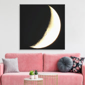 Impression sur toile d'art de photographie de lune (Insitu(Salon))