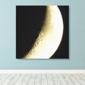 Impression sur toile d'art de photographie de lune (Insitu (Plancher de Bois))