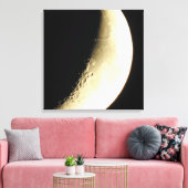Impression sur toile d'art de photographie de lune (Insitu(Salon))