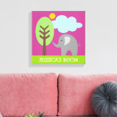 Impression sur toile d'art éléphant pour la chambr (Insitu(Salon))