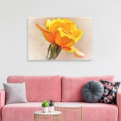 Impression sur toile d'art floral Fleur de rose ja (Insitu(Salon))