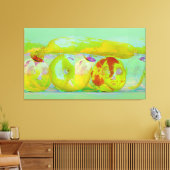 impression sur toile d'art glitch sur fruits et lé (Insitu(Salon))
