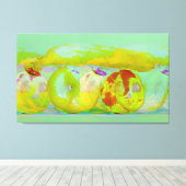 impression sur toile d'art glitch sur fruits et lé (Insitu (Plancher de Bois))
