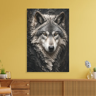 Impression sur toile d'art luxueux 3D sculptural d