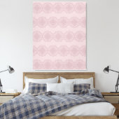 Impression sur toile d'art mandala rose boho dessi (Insitu(Chambre))