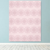 Impression sur toile d'art mandala rose boho dessi (Insitu (Plancher de Bois))