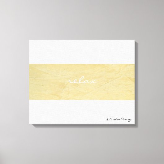 Impression sur toile d'art minimaliste Relax (Recto)