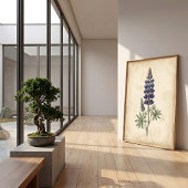 Impression sur toile d'art mural botanique vintage