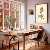 Impression sur toile d'art mural botanique vintage