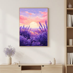 Impression sur toile d'art mural Coucher de soleil