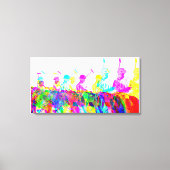 Impression sur toile d'art mural de joueurs de pol (Recto)