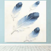 Impression sur toile d'art mural moderne Feather B (Insitu (Plancher de Bois))