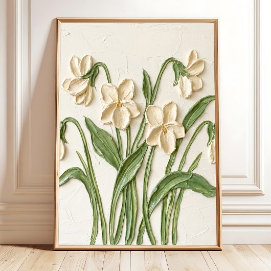Impression sur toile d'art mural violet impasto mo