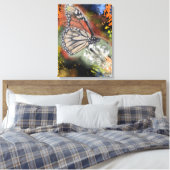 Impression sur toile d'art papillon d'anniversaire (Insitu(Chambre))