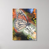 Impression sur toile d'art papillon d'anniversaire (Recto)