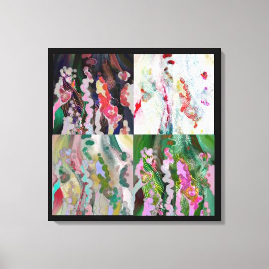 Impression sur toile d'art psychédélique. 4 couche (Recto)