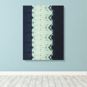 Impression sur toile de beauté Shibori Indigo (Insitu (Plancher de Bois))