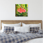 Impression sur toile de Bégonia rose dans un jardi (Insitu(Chambre))