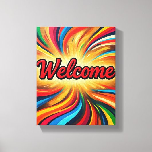 Impression sur toile de bienvenue sur la conceptio (Recto)