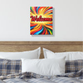 Impression sur toile de bienvenue sur la conceptio (Insitu(Chambre))