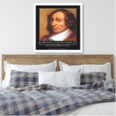 Impression sur toile de Blaise Pascal & Citation s (Insitu(Chambre))