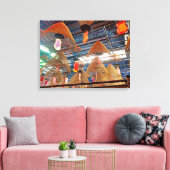 impression sur toile de bobines d'encens de temple (Insitu(Salon))