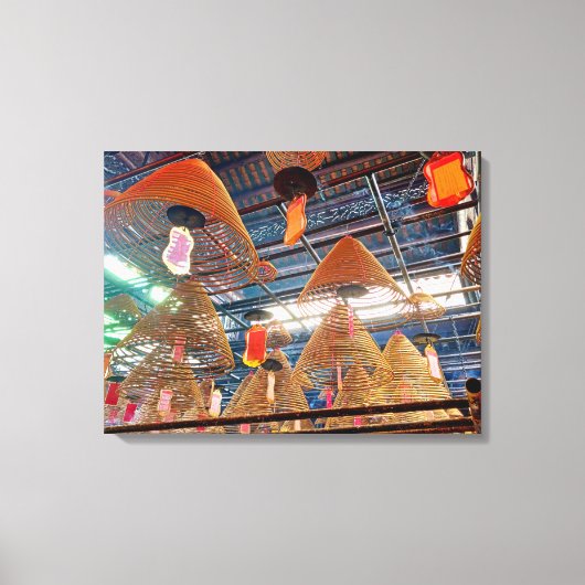 impression sur toile de bobines d'encens de temple (Recto)