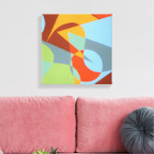 Impression sur toile de botte de cowboy orange abs (Insitu(Salon))