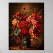 Impression sur toile de bouquet floral vibrant – V (Devant)