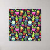 Impression sur toile de cactus Kawaii (Recto)