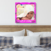 Impression sur toile de cadre abstrait rose pour p (Insitu(Chambre))