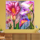 Impression sur toile de callas colorés (Insitu(Salon))