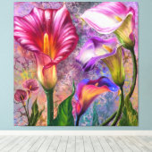Impression sur toile de callas colorés (Insitu (Plancher de Bois))