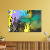 Impression sur toile de cascade zen abstraite, déc (Insitu(Salon))