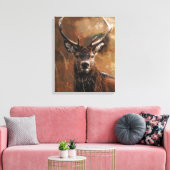 Impression sur toile de cerf (Insitu(Salon))