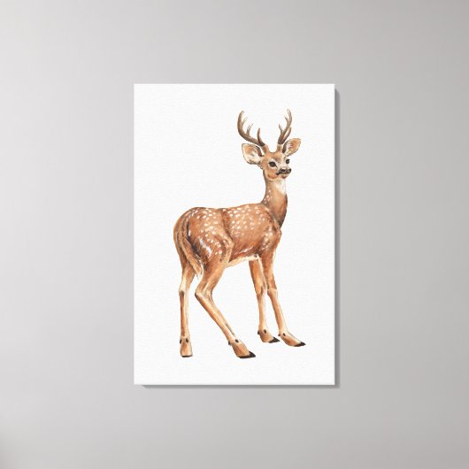 Impression sur toile de cerf (Recto)